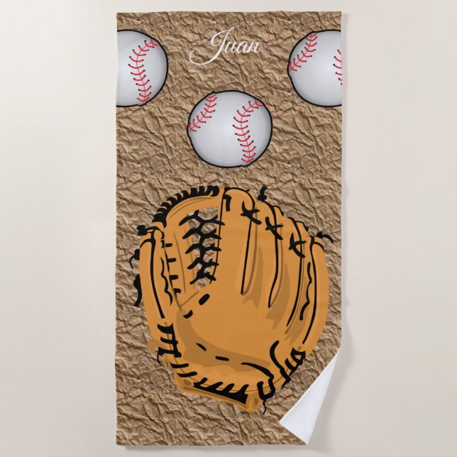 Strandtücher Baseball (Vorderseite)