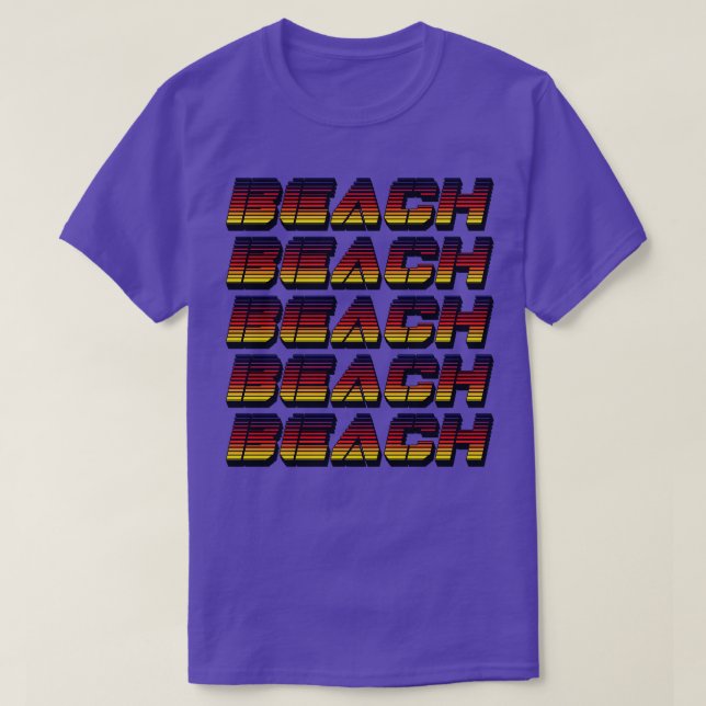 Strandtypografie T-Shirt (Design vorne)