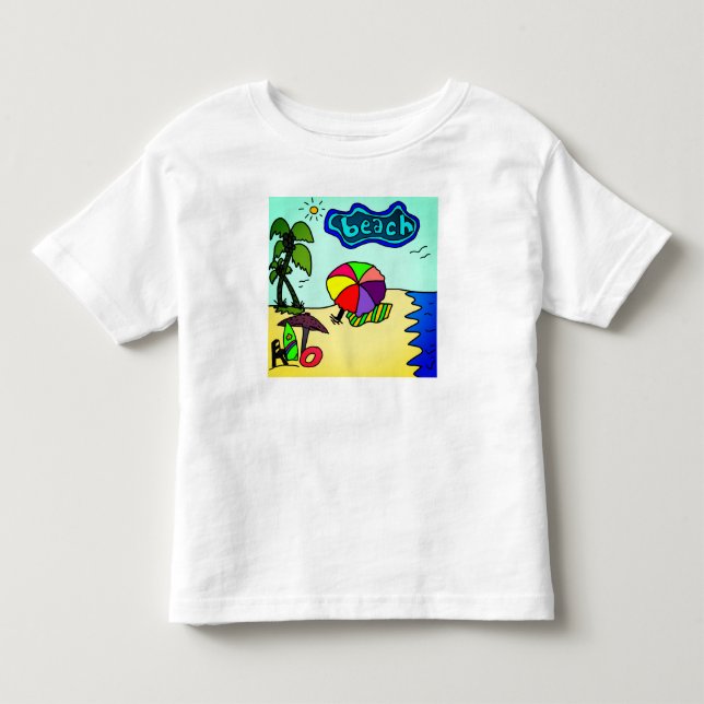 Strandurlaub entspannen kleinkind t-shirt (Vorderseite)