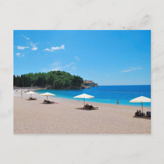 Strandurlaub in Montenegro Postkarte