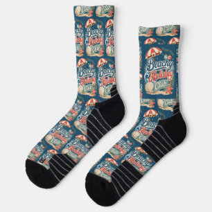 Strandurlaubsclub Retro-Küstenweihnachten Socken