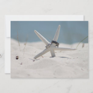 Strandverheirateter Starfish Einladung