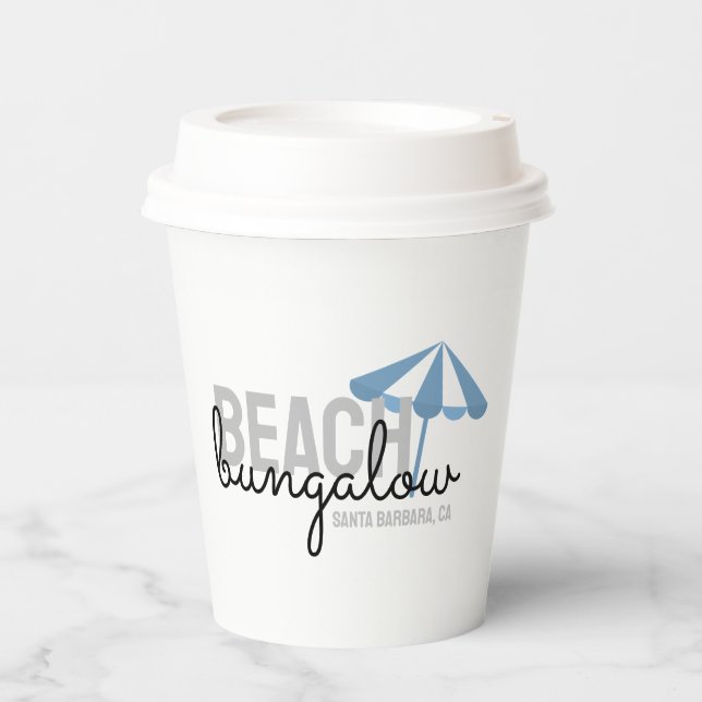 Strandverleih - Papier Cup Pappbecher (Vorderseite)