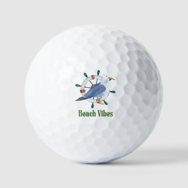 Strandvibes Golfball (Vorderseite)