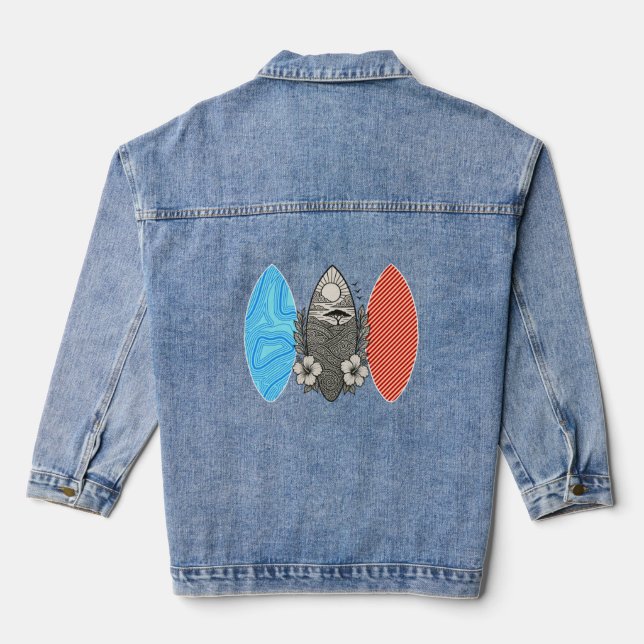 Strandvibes Jeansjacke (Rückseite)