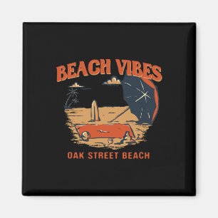 Strandvibes Oak Street Beach Sommer Illinois Tropi Magnet