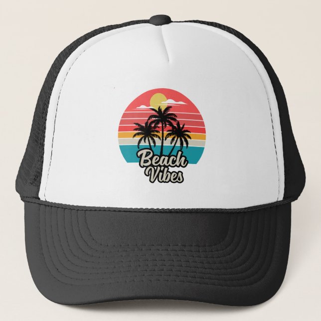 Strandvibes Truckerkappe (Vorderseite)