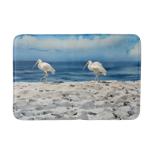 Strandvögel Badematte (Vorderseite)