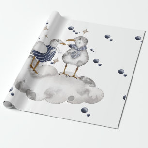 Strandvögel Geschenkpapier