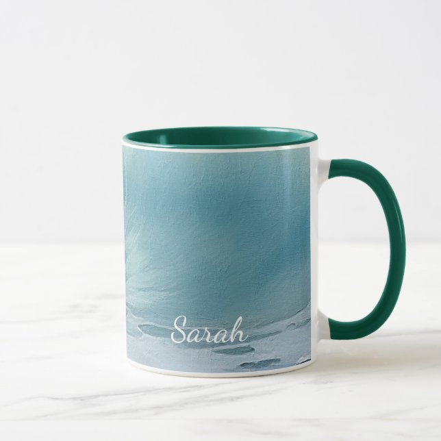 Strandwaagen Personalisiert zeichnen Tasse (Rechts)