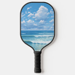 Strandwaagen und TCT-Logo Pickleball Schläger
