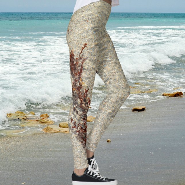 Strandwasser und Algen fotografisch Leggings (Von Creator hochgeladen)