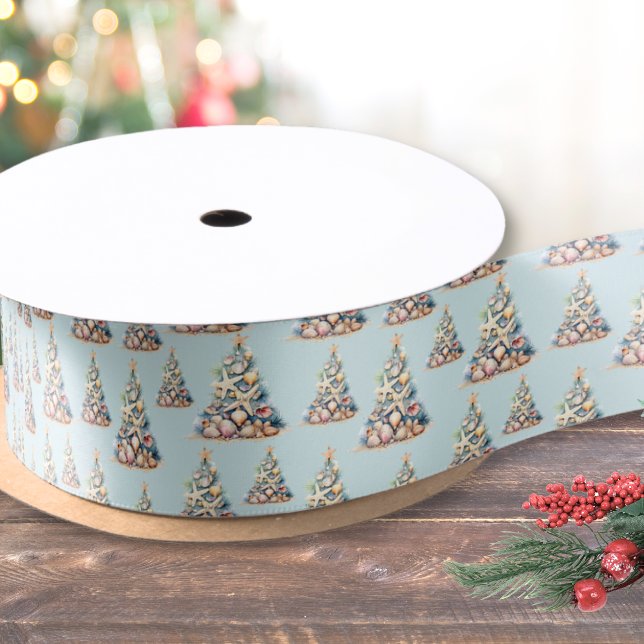 Strandweihnachten Satinband (Beach Christmas Satin Ribbon)