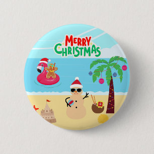 Strandweihnachtsfeier Button