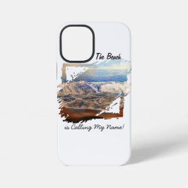 Strandwellen Blau Personalisieren iPhone 12 Mini Hülle