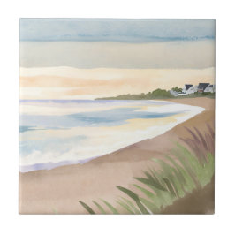 Strandwellen | Küstenmeer Aquarell Fliese