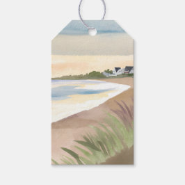 Strandwellen | Küstenmeer Wasserfarben Geschenkanhänger