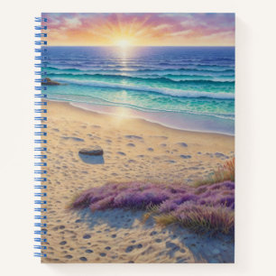 Strandwellen und Uferkunst Notizbuch
