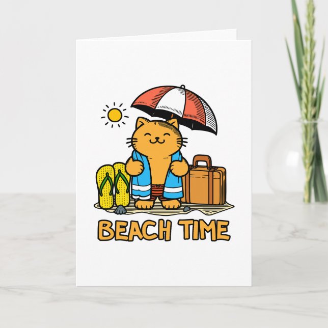 Strandzeit 1 dankeskarte (Vorderseite)