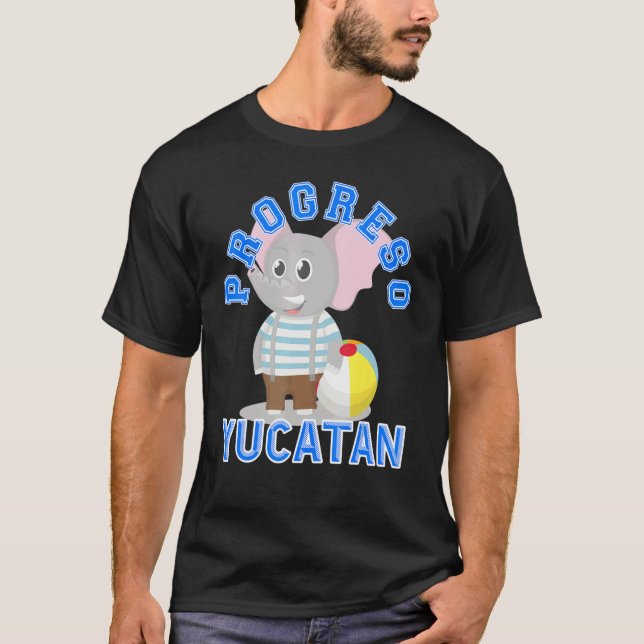 Strandzeit in Progreso Yucatan Mexiko T-Shirt (Vorderseite)