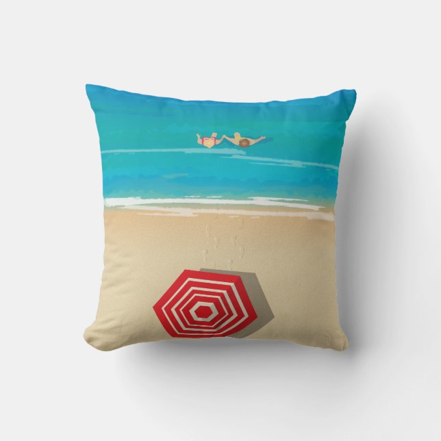 Strandzeit! Kissen (Vorderseite)