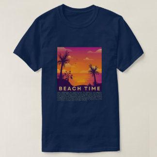 Strandzeit Sommer Stimmung: Tropischer Sonnenunter T-Shirt