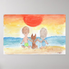 Strandzeit - Unser glücklicher Ort Poster