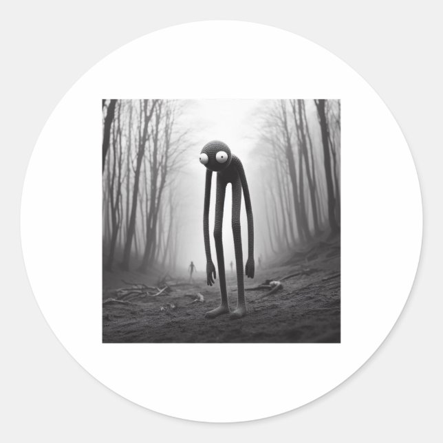 Strange Crochet Creature Sticker (Vorderseite)