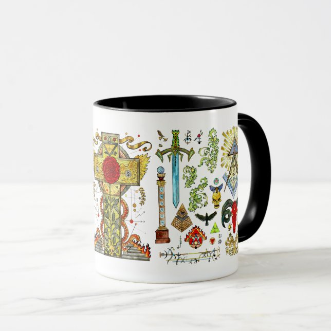 Strange Magic Circle Sigil Chaos Magic Witchcraf Tasse (VorderseiteRechts)