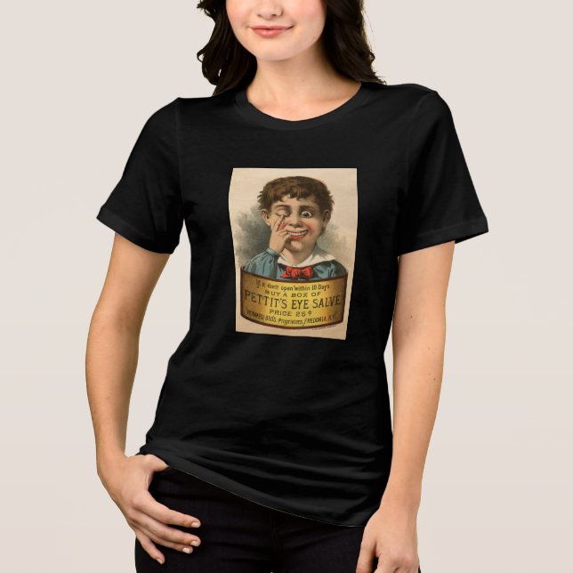 Strange Oddball Funny Vintage Ad Tri-Blend Shirt (Vorderseite)