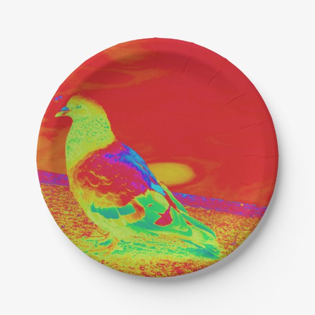 Strange Pigeon Pappteller (Vorderseite)
