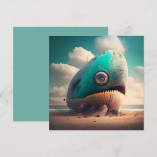 Strange Whale Feiertagskarte