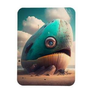 Strange Whale Magnet