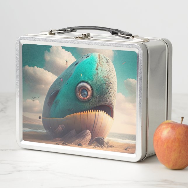 Strange Whale Metall Brotdose (Beispiel)