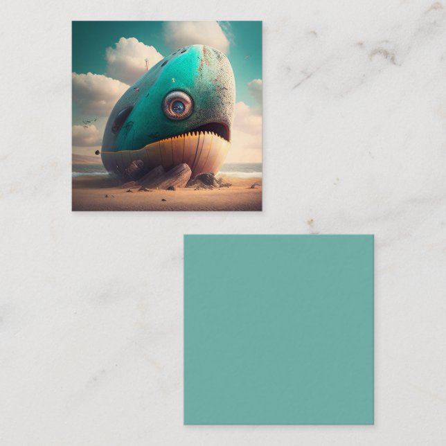 Strange Whale Mitteilungskarte (Vorne/Hinten)