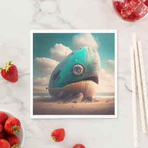 Strange Whale Serviette