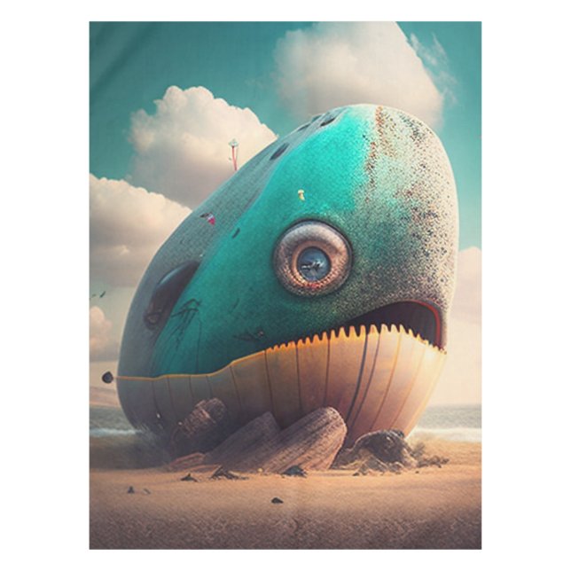 Strange Whale Tischdecke (Vorderseite)