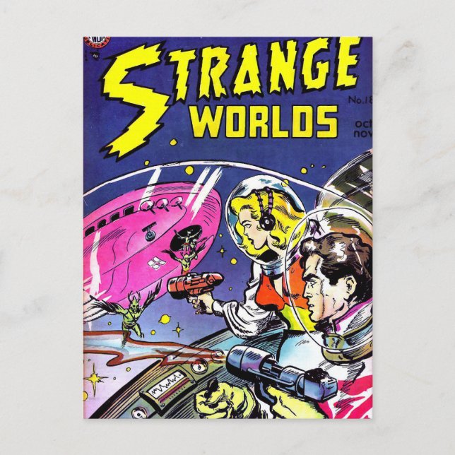 Strange Worlds Comic Book Postkarte (Vorderseite)