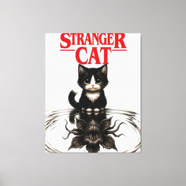 stranger cat leinwanddruck (Vorderseite)