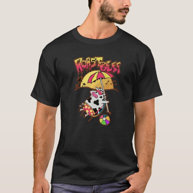 Stranger Dustin Liebe Roast Beef Beach Cow Tv Paro T-Shirt (Vorderseite)