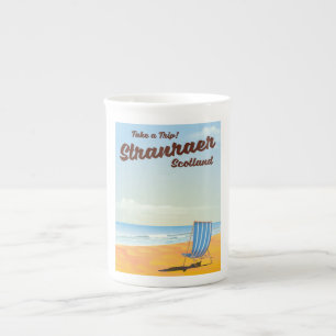 Stranraer Scotland Vintage Reiseplakat Prozellantasse