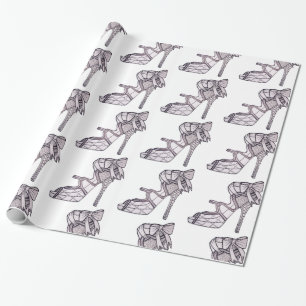 Strappy Absatz-Packpapier Geschenkpapier