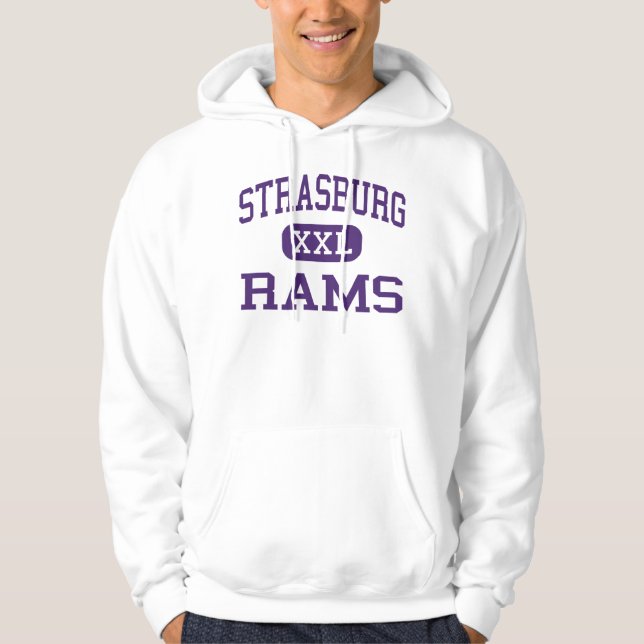 Strasburg - RAMs - hoch - Strasburg Virginia Hoodie (Vorderseite)