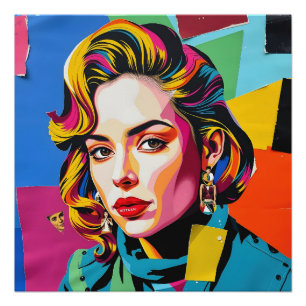 "Strasha" - Glanz Pop Collage Dream Poster