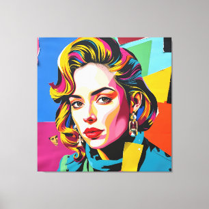 „Strasha“ - Gloss Pop Collage Dream Leinwanddruck