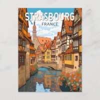 Straßburg Frankreich Reise Kunst Vintage