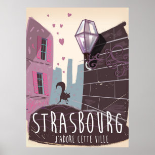 Straßburg - Frankreich - Städteposter Poster