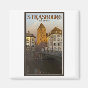 Straßburg - Ill Fluss und St Thomas Magnet