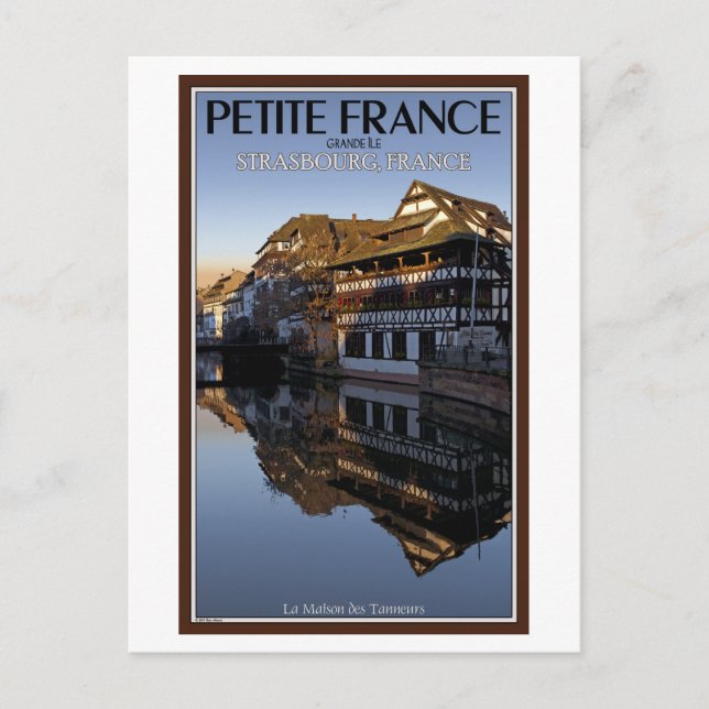 Straßburg - Ill River Reflections Postkarte (Vorderseite)
