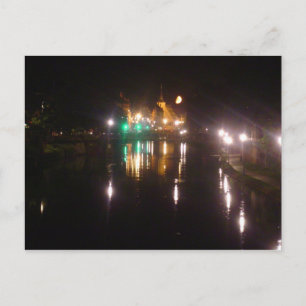 Straßburg nachts postkarte